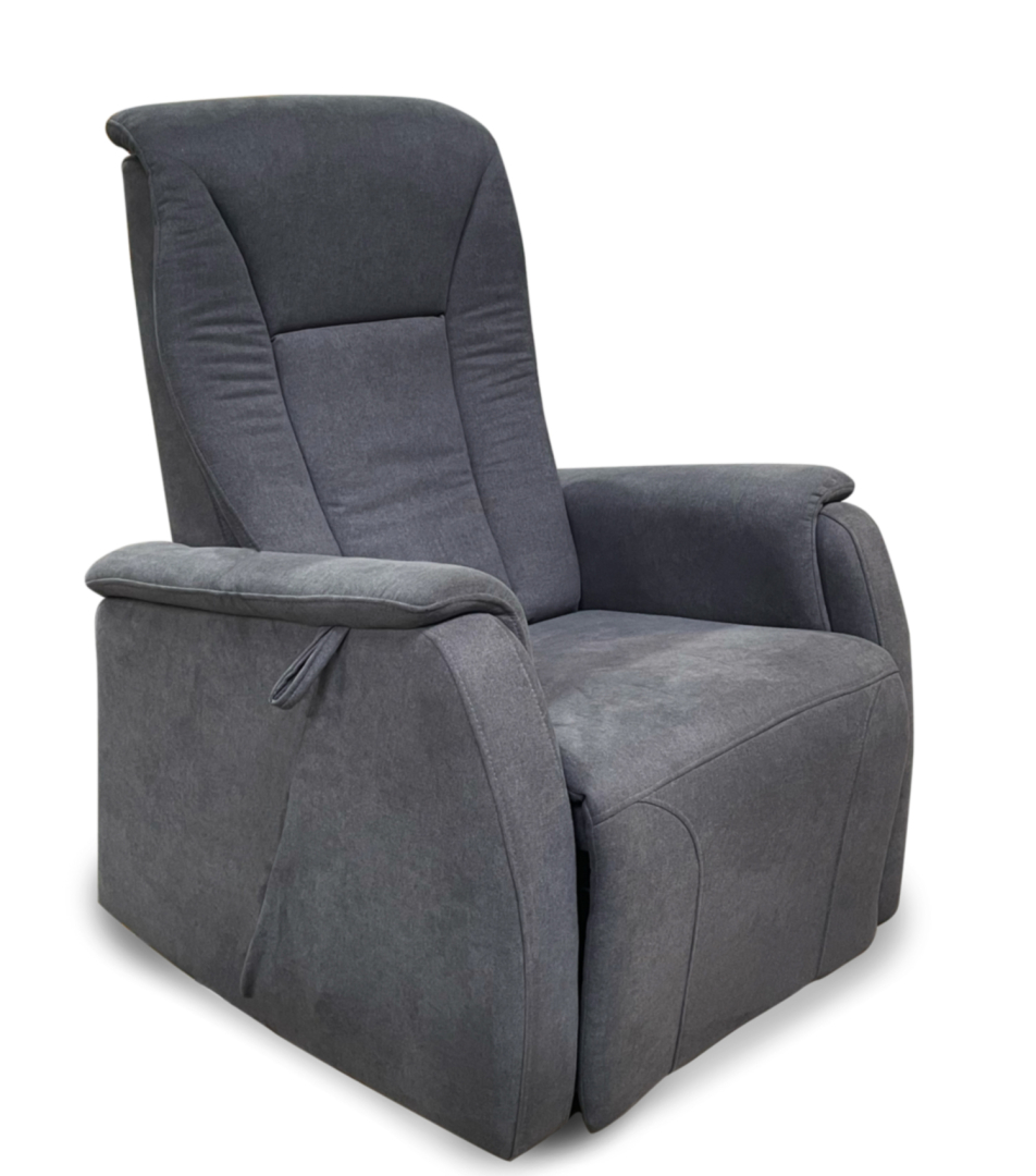 Fauteuil Releveur 1 Moteur Classic Tissu Gris Fonce 921.002 1
