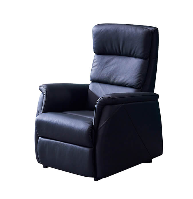 Fauteuil Releveur 2 Moteurs Confort Medium Cuir Noir 920.051 1