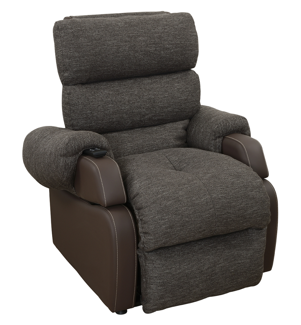 Fauteuil Releveur 2 Moteurs Cosy Tissu Marron Chine 944.352 1