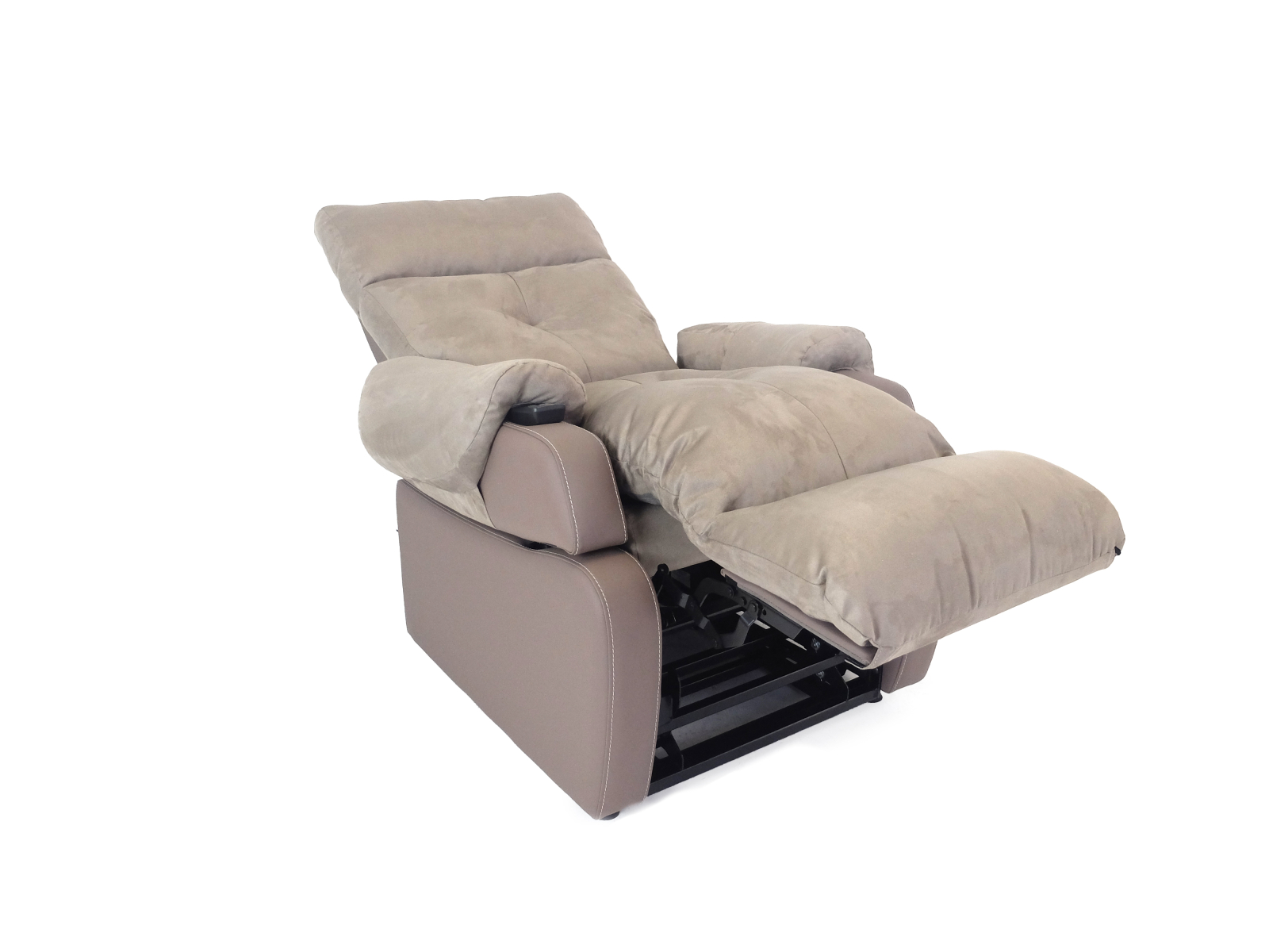 Fauteuil Releveur 2 Moteurs Cosy Velours Grege 944.351 1