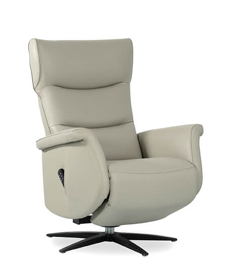 Fauteuil Releveur 3 Moteurs Veneto Cuir Gris Clair 920.352 1