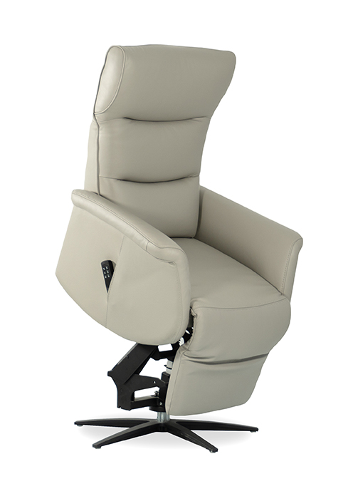 Fauteuil Releveur 3 Moteurs Veneto Cuir Gris Clair 920.352 4