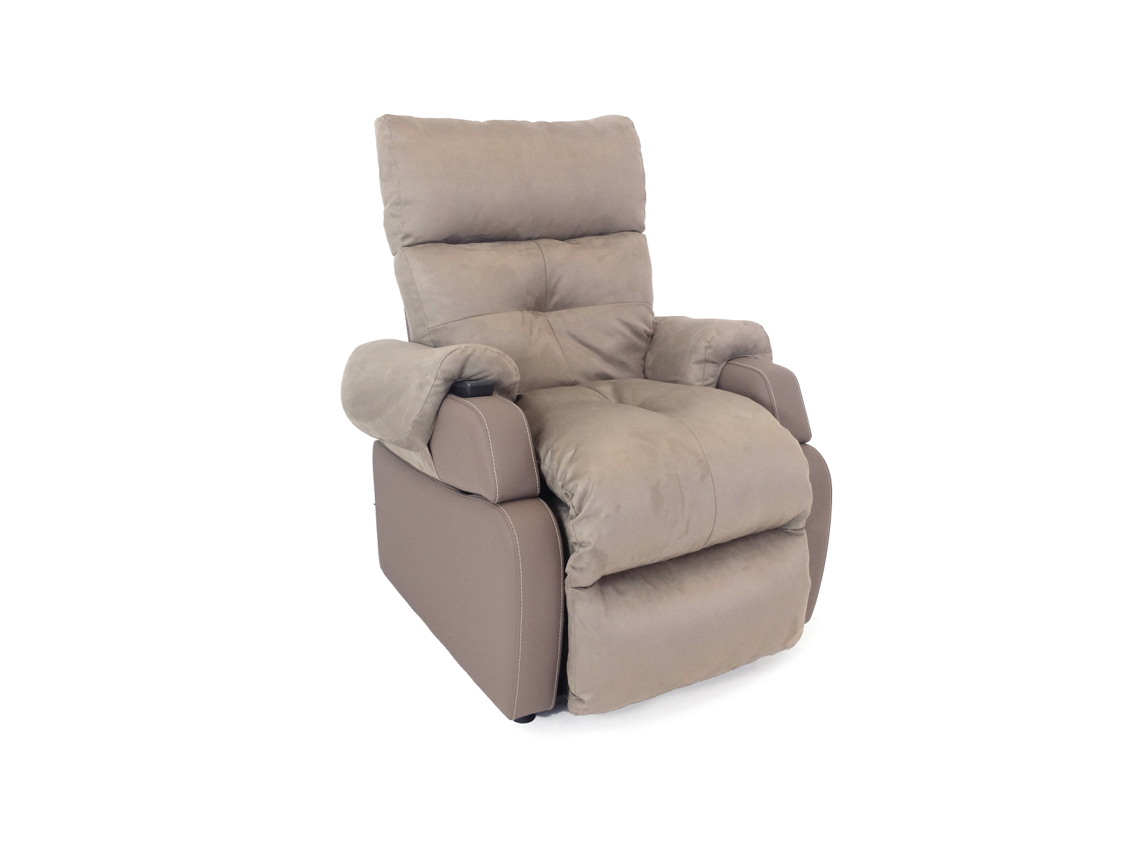 Fauteuil Releveur 4 Positions Cosy Velours Grege 944.151 2